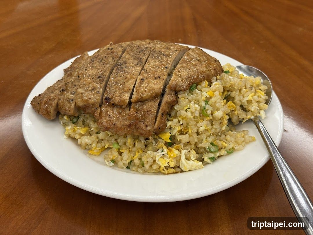 Fried Rice with Sliced Meat