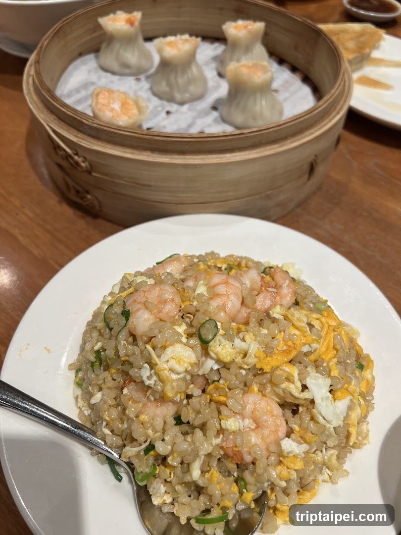Shrimp Fried Rice and Dumplings