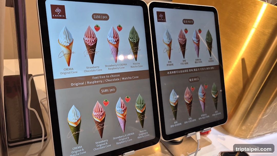 CREMIA Ice Cream Display Tablets