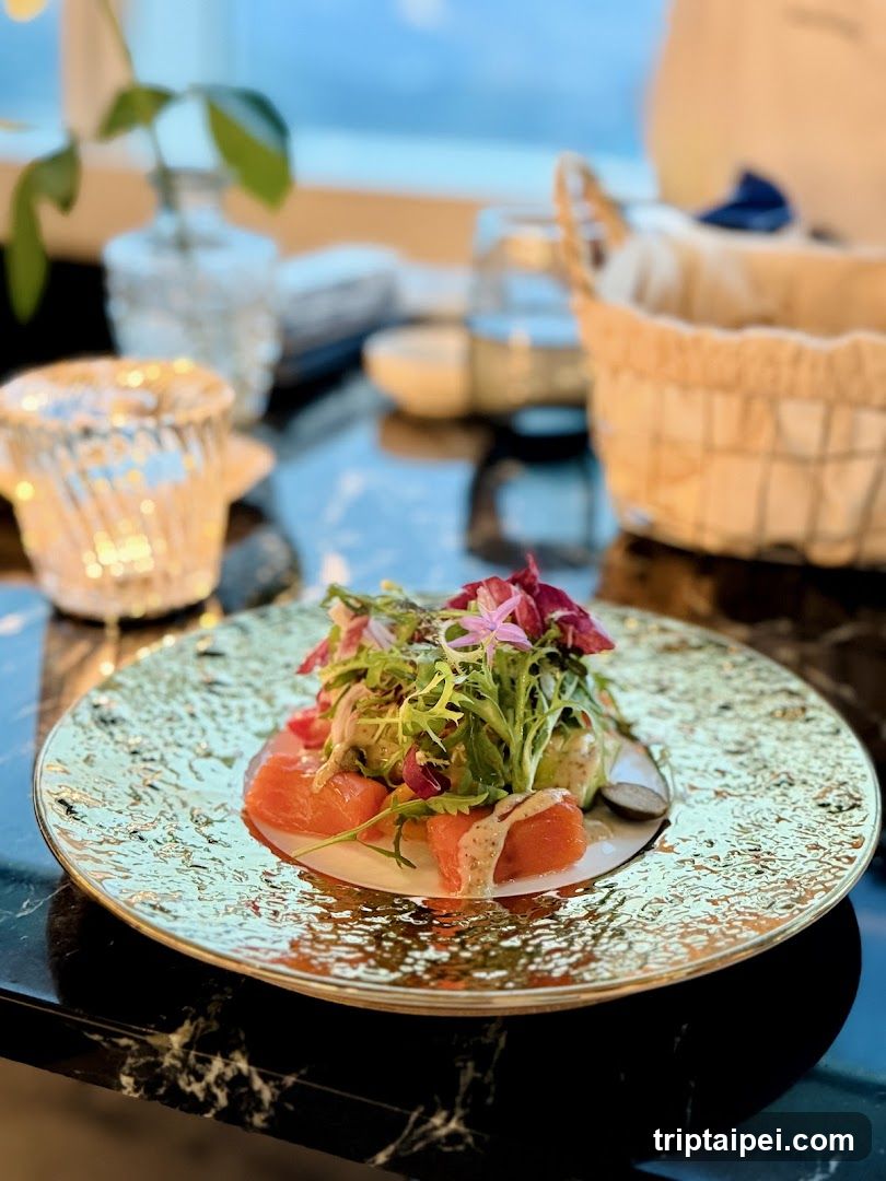 Sashimi Platter with Salad Garnish