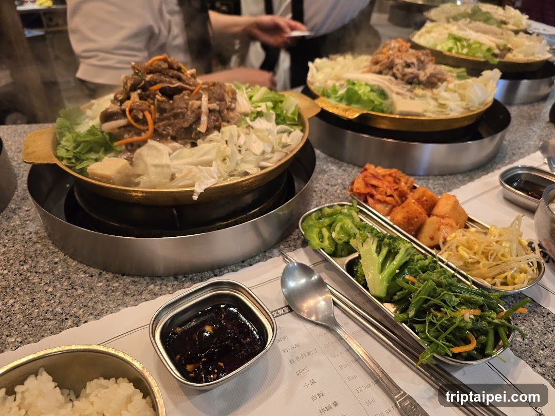 Korean Hot Pot Meal