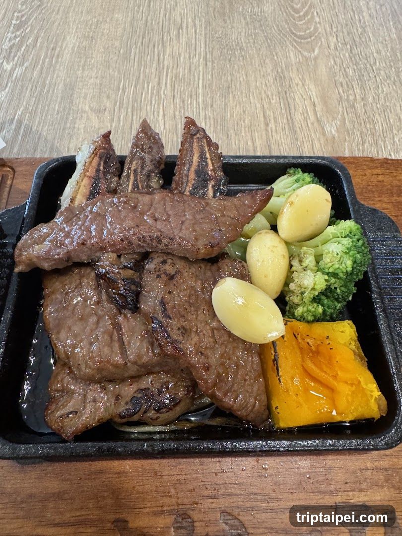 Grilled Steak Platter with Vegetables