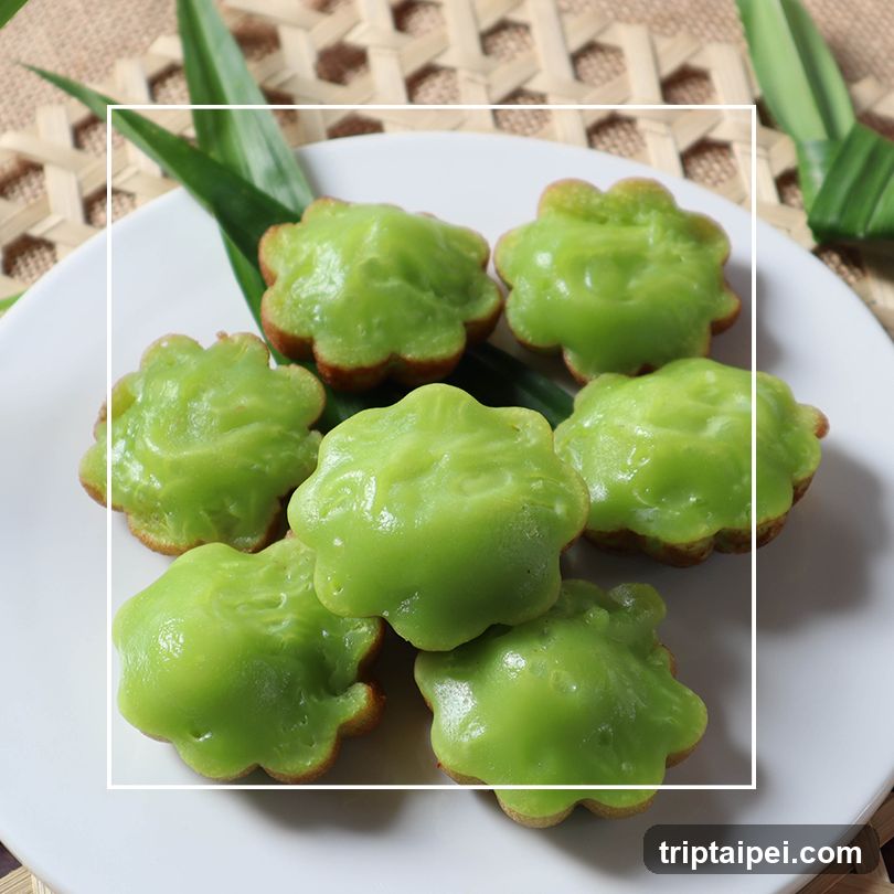 Green Mooncakes on a Plate