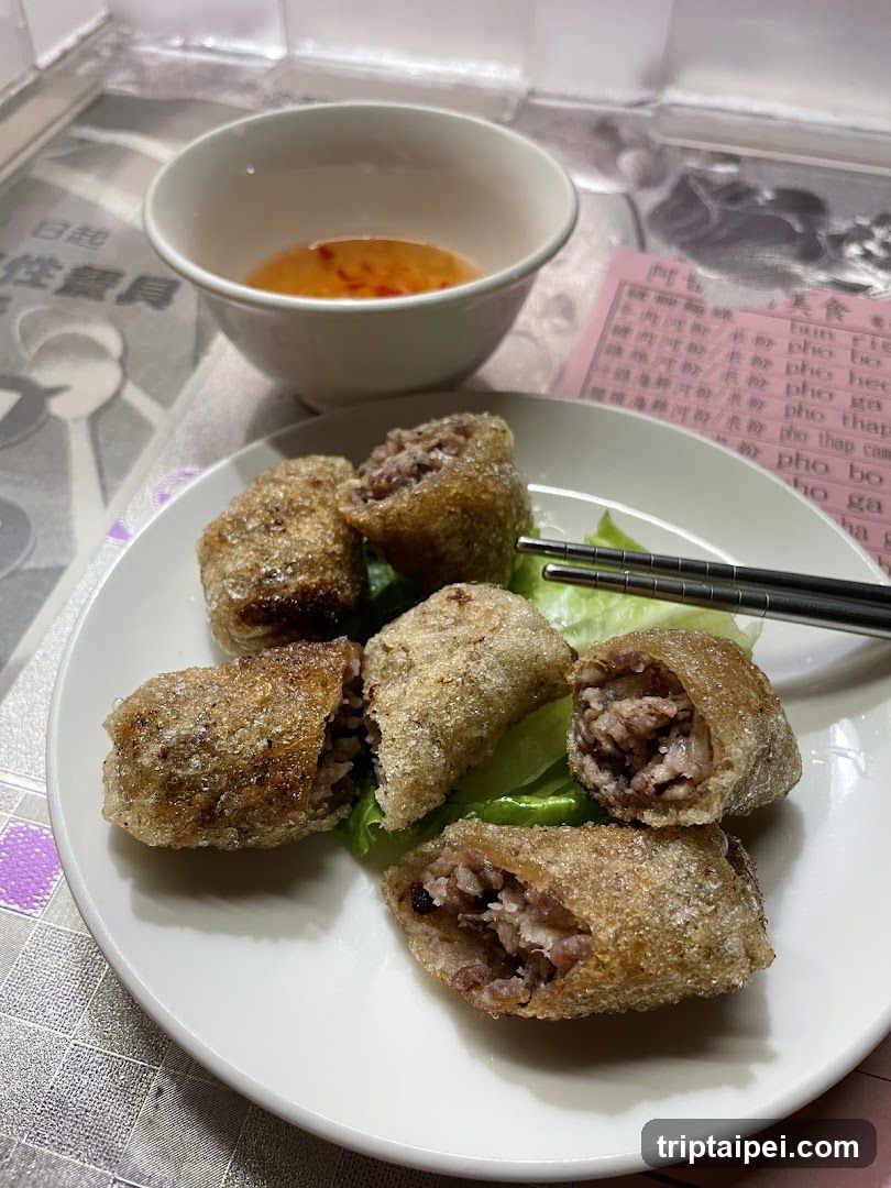 Fried Spring Rolls with Sauce