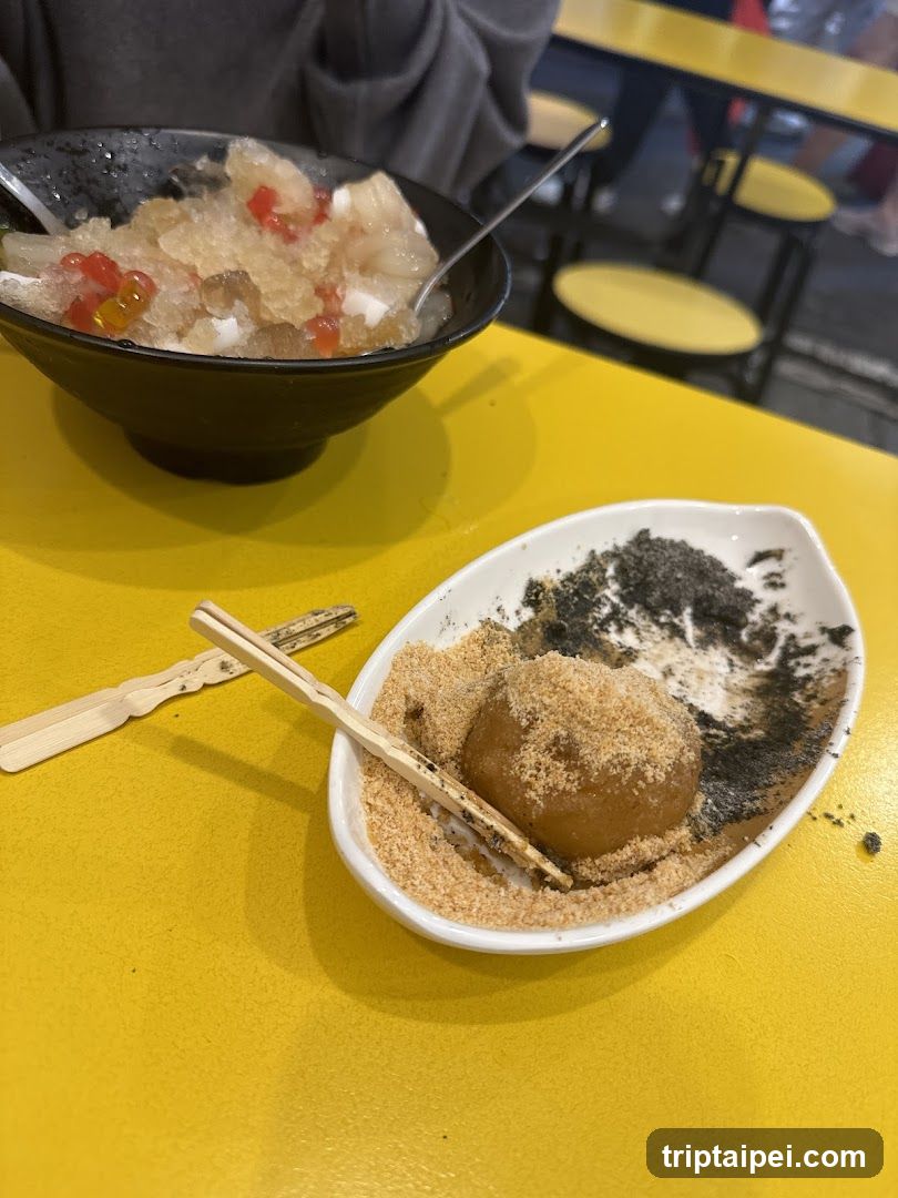 Food on yellow table