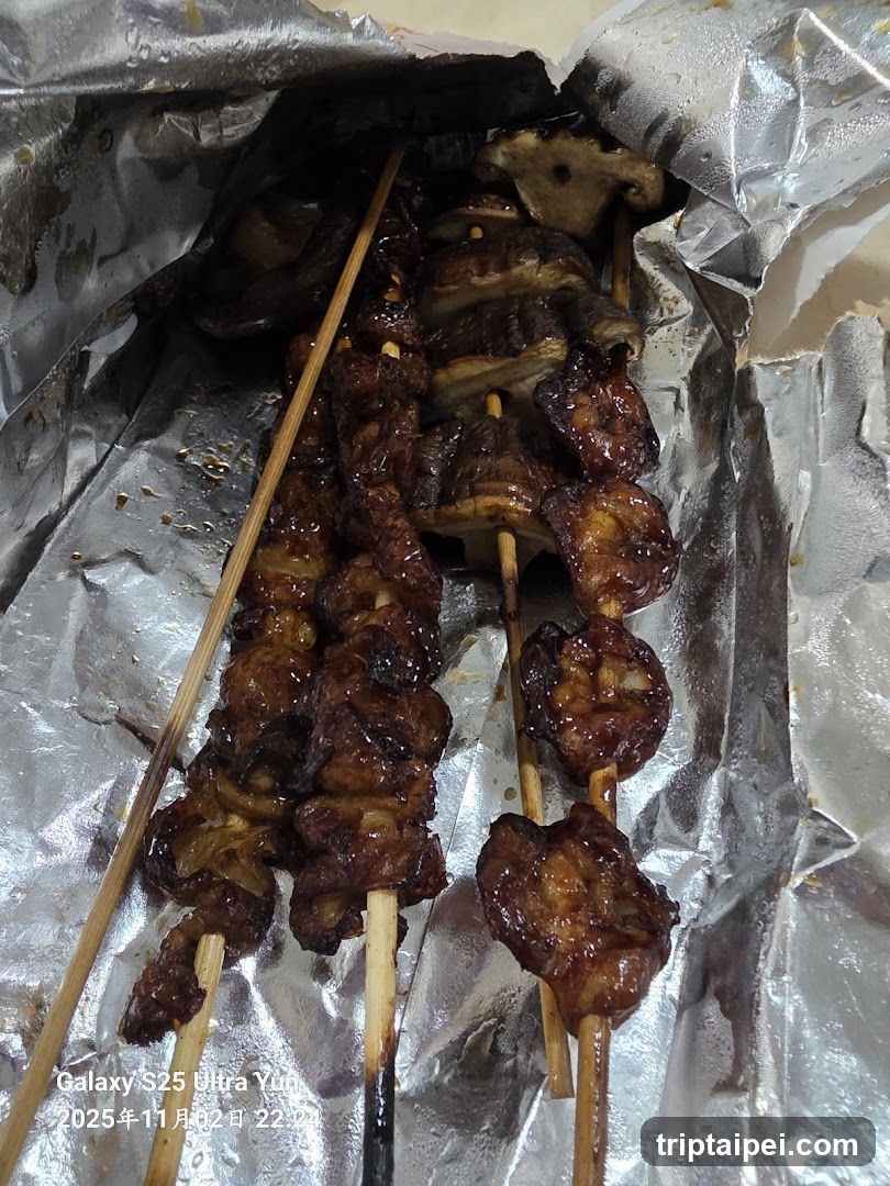 Grilled Skewers in Foil