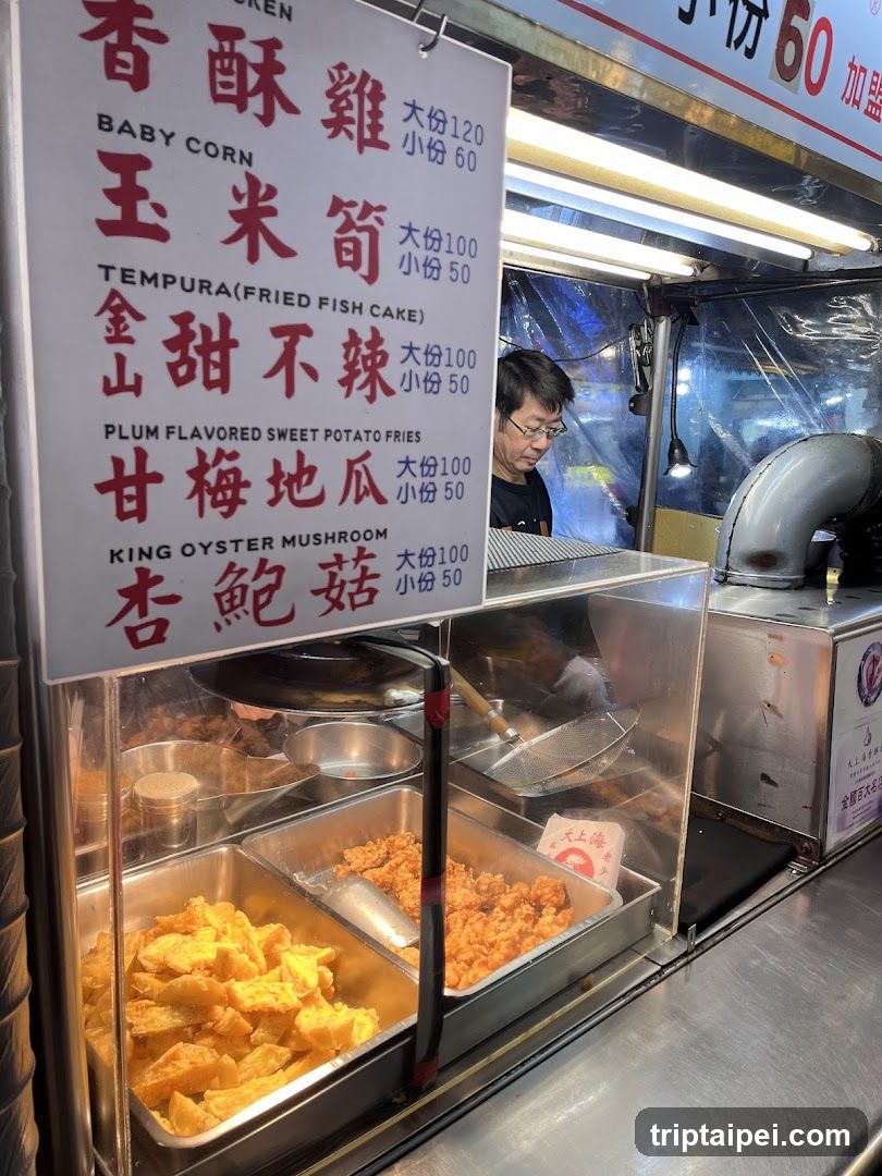 Fried Food Menu Board