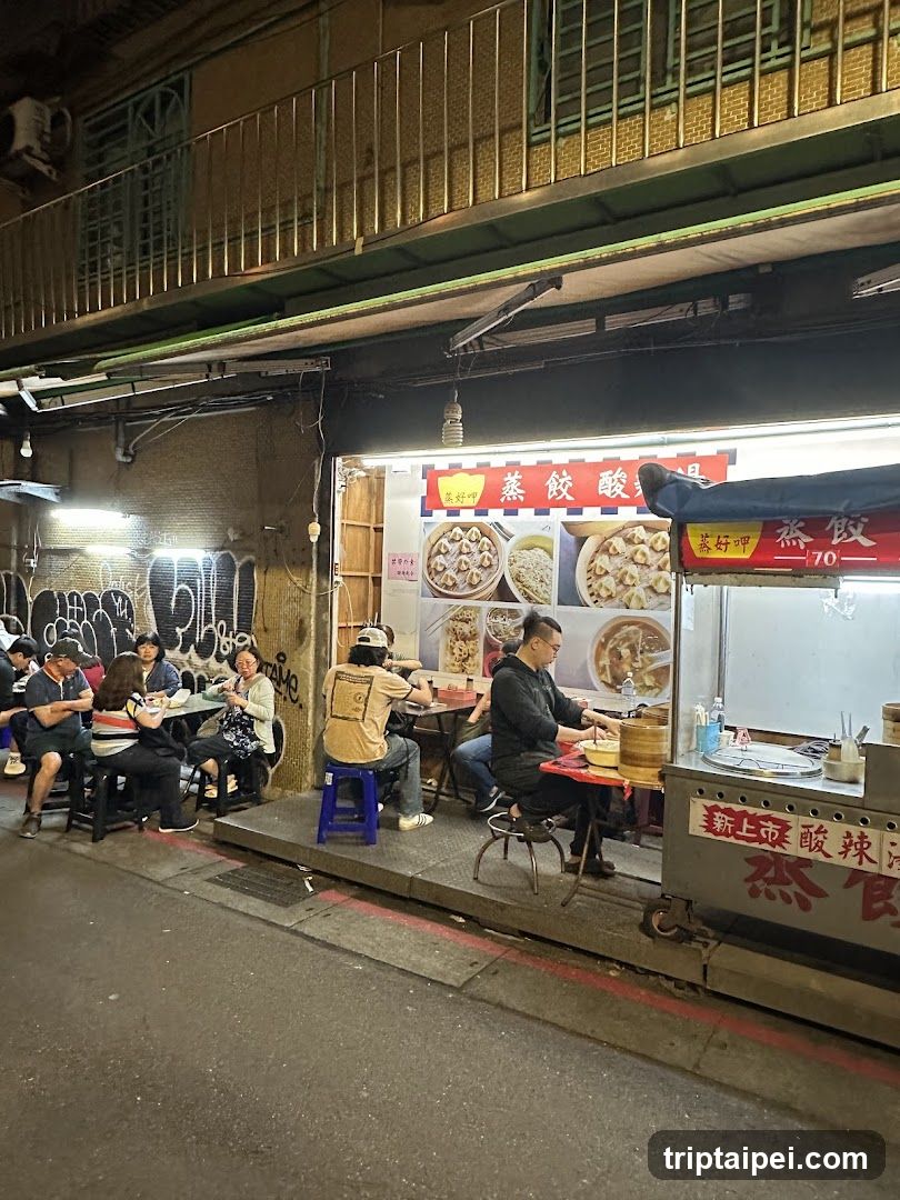 Night Street Food Stall Scene