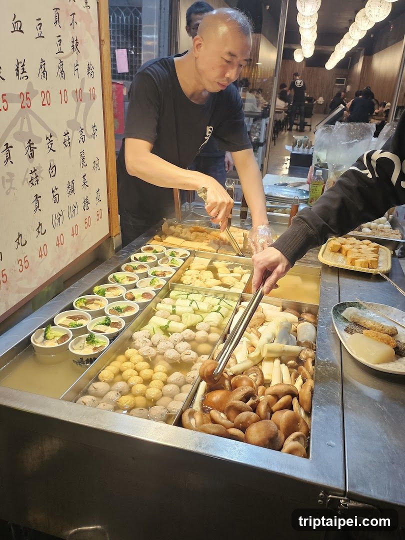 Food Stall with Staff Serving Dishes