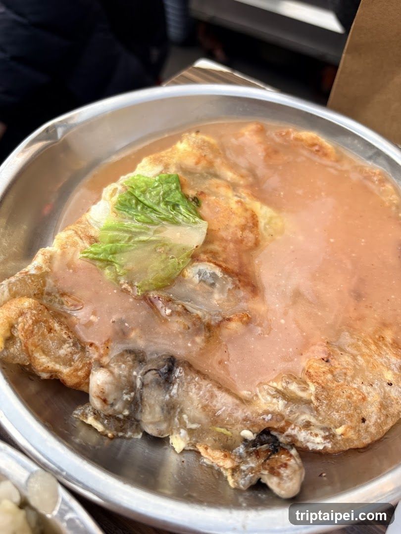 Oyster Omelette with Sauce
