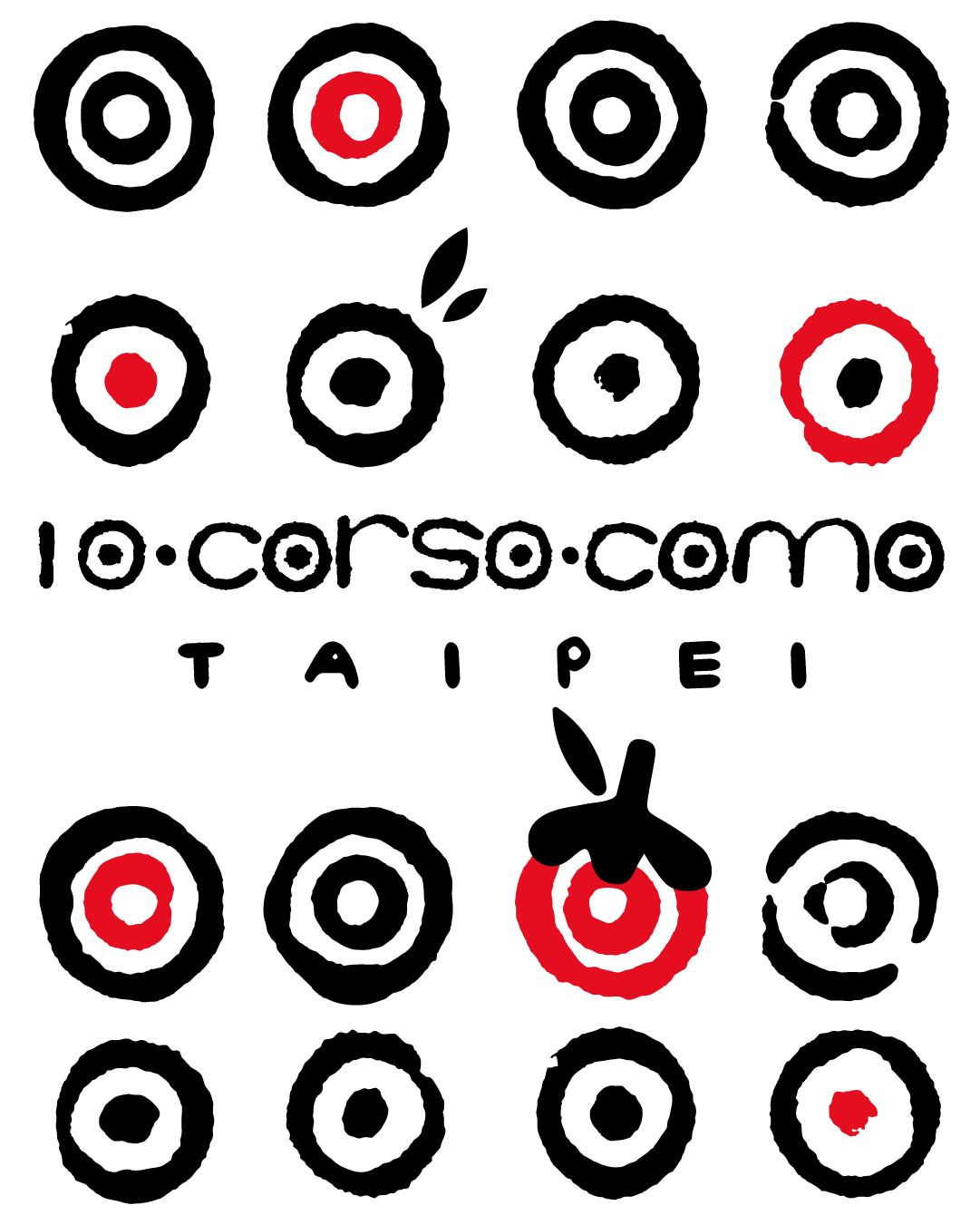 The 10 Corso Como emblem designed by American artist Kris Ruhs