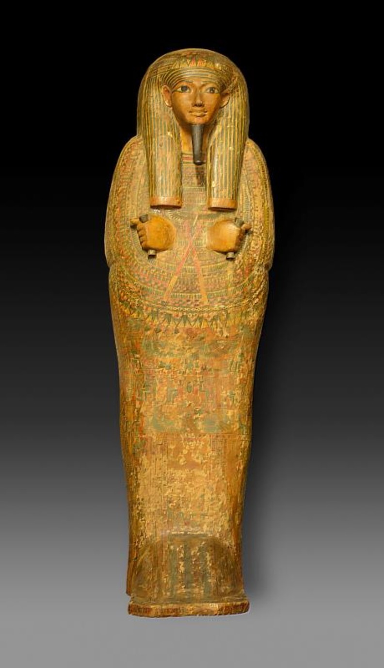 Ancient Egyptian painted coffin and funerary objects from Florence museum at NMH Taipei