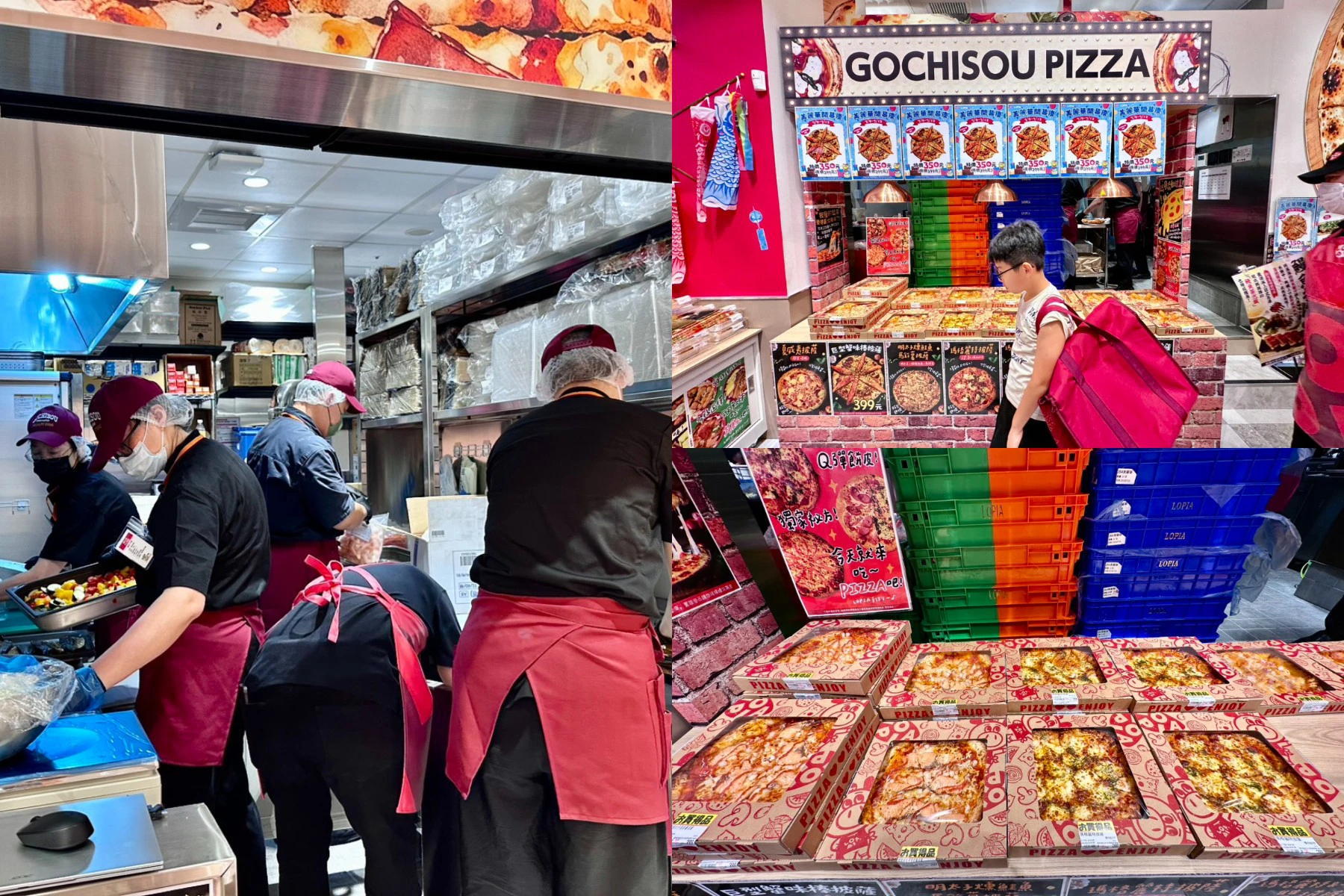 LOPIA Miramar Dazhi deli counter with over 200 prepared food items in Taipei