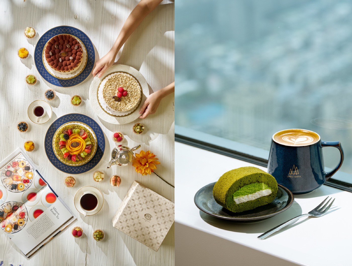 COVA Mid-Autumn boxes and Simple Kaffa matcha roll discounts inside Taipei 101